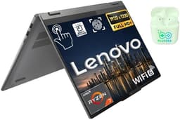 Lenovo IdeaPad 2-in-1 Business Laptop, 16" FHD+ Touch Display, AMD Ryzen 7 8845HS (>i7-1355U), 16GB DDR5 RAM 1TB SSD, Win 11 Pro, FP Reader, Backlit KB, Numeric Keypad, PLUSERA Earphones, Luna Grey