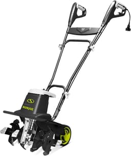 Sun Joe Corded Electric Garden Tiller & Cultivator with Steel Tines, TJ603E