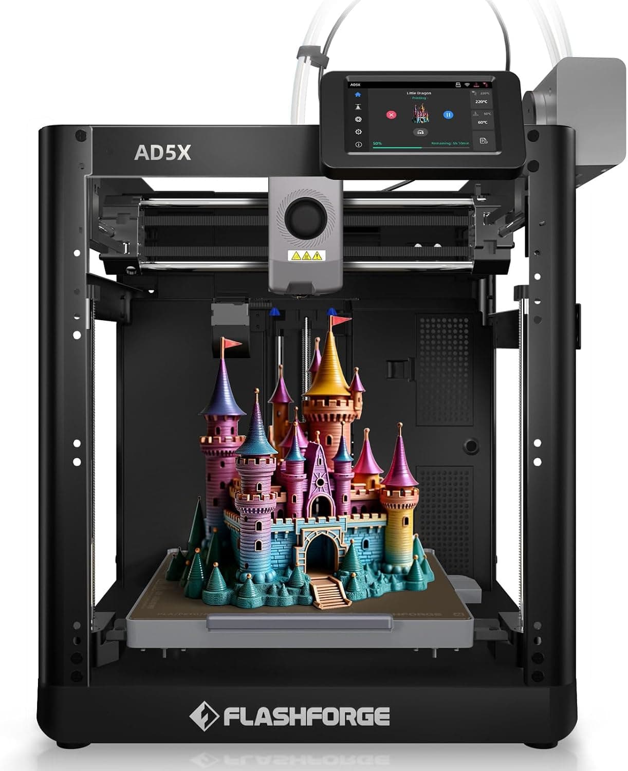 FLASHFORGE AD5X Multi-Color & Material 3D Printer with IFS, 220x220x220mm