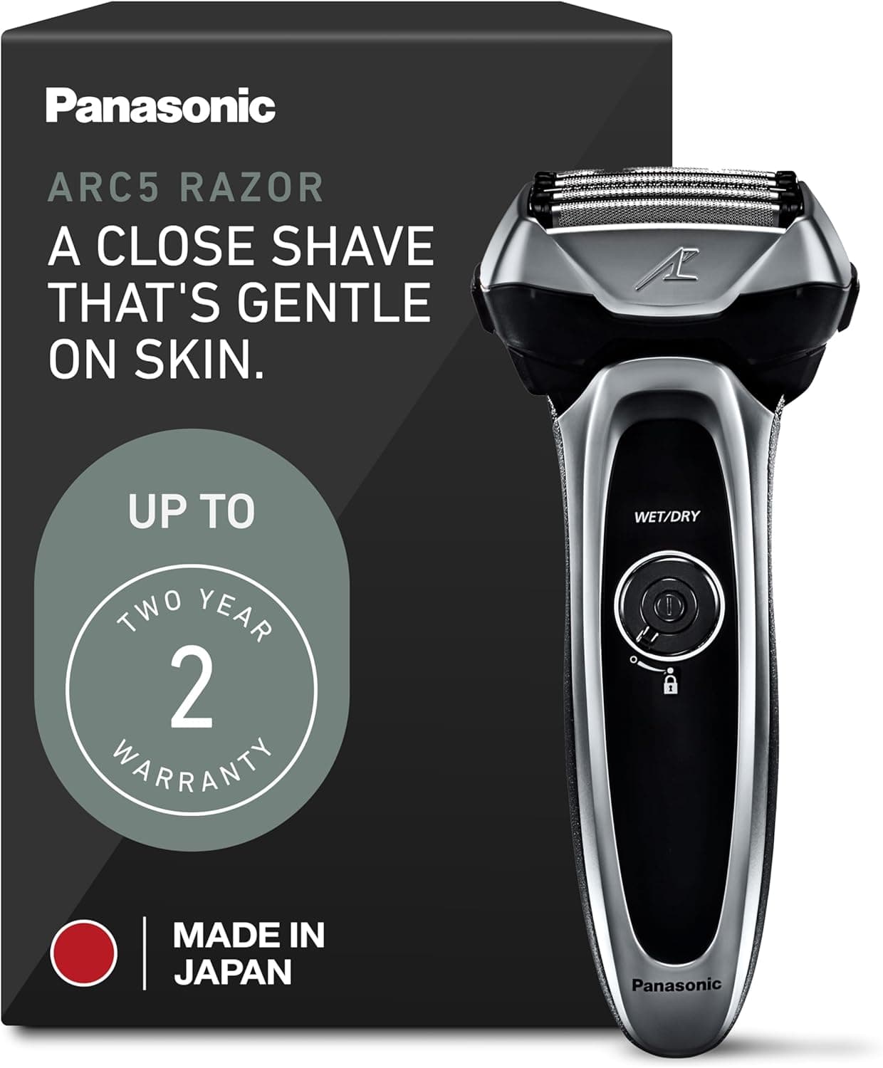 Panasonic ARC5 Electric Razor for Men, 5-Blade Wet Dry Electric Shaver