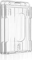 Pawfly 2 Pack Vertical 2-Card Badge Holders for Office School IDs