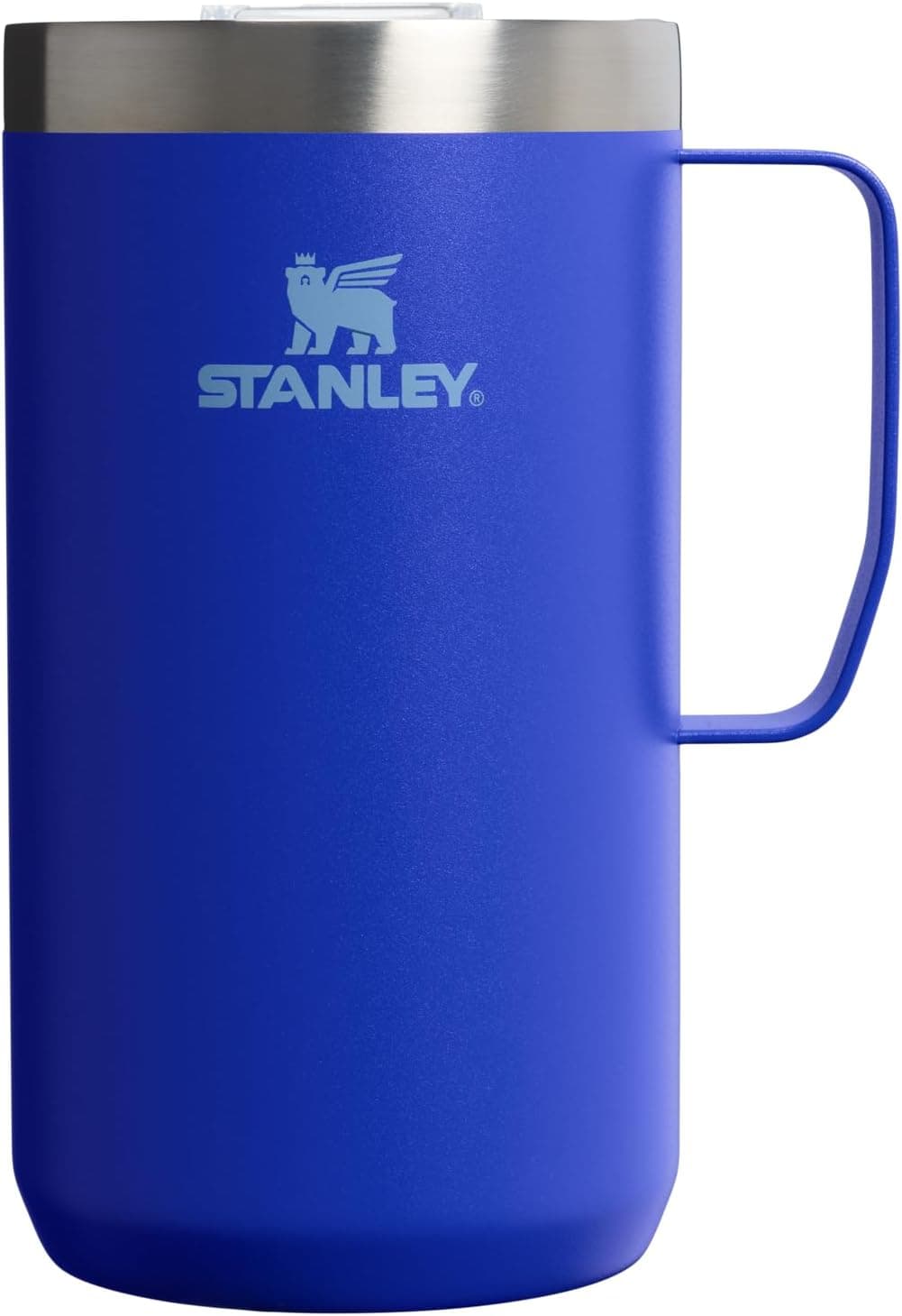 STANLEY Everyday Camp Mug 24oz | Drink Through Lid | Cup for Coffee, Tea and Drinks | Insulated Stainless Steel Coffee Mug | BPA-Free | Cobalt