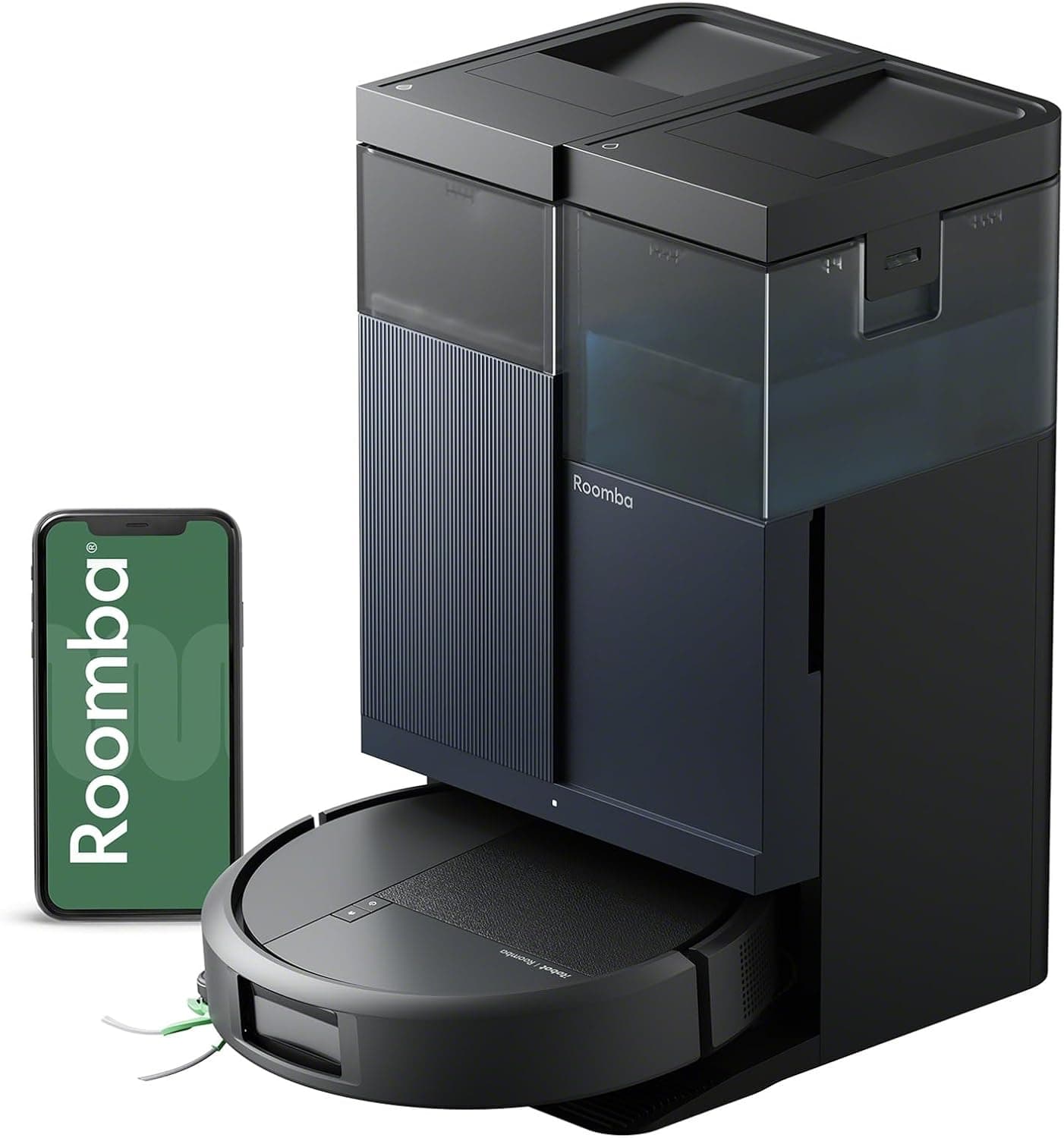 iRobot Roomba 415X Robot Vacuum & Mop Combo, 20,000Pa, 90 Days Self-Emptying, Multifunction Dock Self-Cleaning & Hot Dry, Smart Obstacle Avoidance, Lifting Spinning Mops, Ideal for Pet Hair