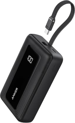 Anker Zolo Power Bank,20,000mAh 30W Portable Charger with Built-in USB-C