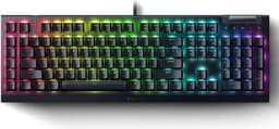 Razer BlackWidow V4 X Mechanical Gaming Keyboard, Yellow Switches, Black
